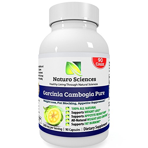 Garcinia Cambogia By Naturo Sciences – 90 Count – Extract Pure – Ultra Slim Weight Management – Natural Appetite Suppressant and Weight Loss Supplement – Lose Belly Fat Fast – Read Below and Learn How to Naturally Lose Weight Without Feeling Like You’re on a Diet – 1000mg Per Serving, 45 Servings